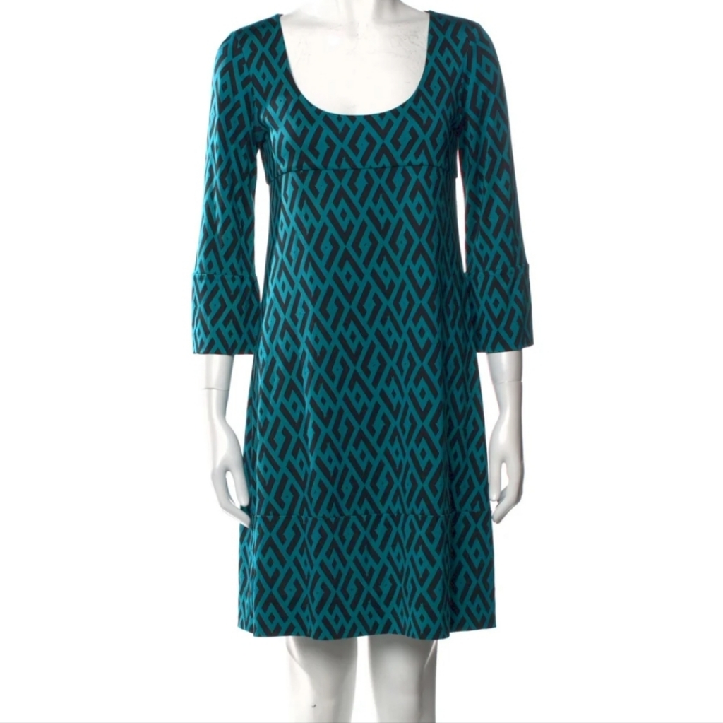 Dvf A-Line Tunic Silk Dress 4